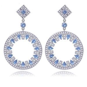 Swarovski Crystals The Orva Statement Earrings